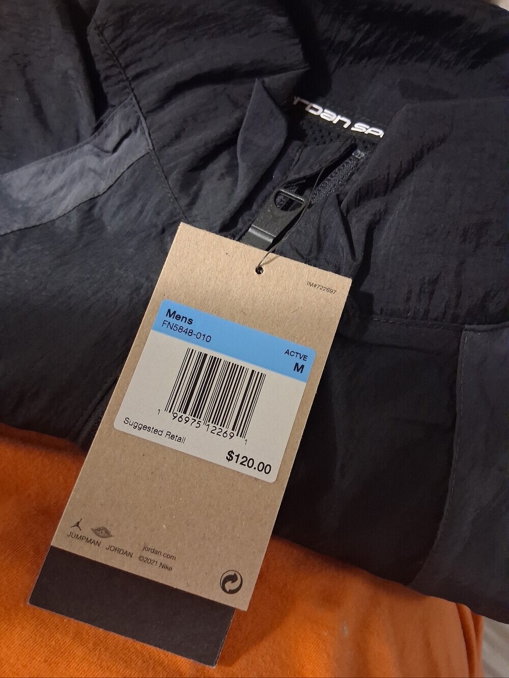 Jordan Sport Jam Men's Warm Up Jacket FN5848-010 Size Med NWT - Picture 2 of 2